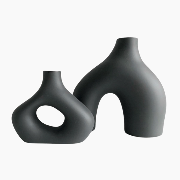Nordic Ceramic Arch Vases (Set of 2) Modern Home Decor